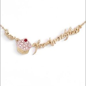 Kate Spade “Eat Cake for Breakfast” Necklace